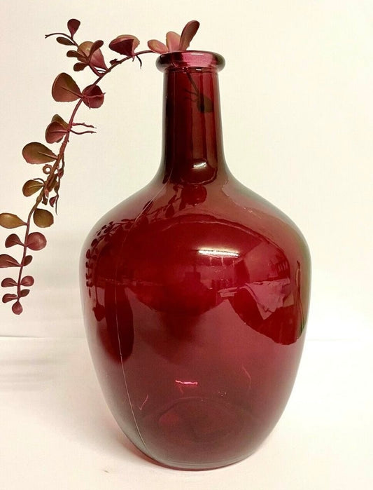 Red Bottle glass vase